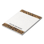 Beautiful Brown Gold Leopard Print Notizblock (Rotiert)