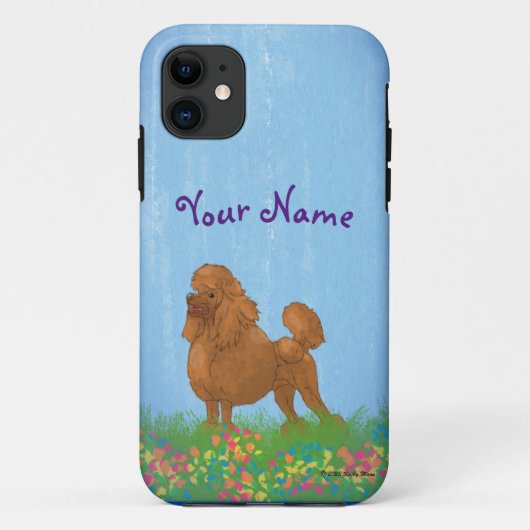 Beautiful Brown Poodle Case-Mate iPhone Hülle (Rückseite)