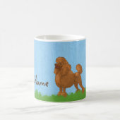 Beautiful Brown Poodle Kaffeetasse (Mittel)