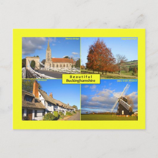 Beautiful Buckinghamshire Postcard Postkarte (Vorderseite)