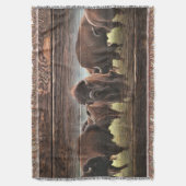 Beautiful Buffalo Herd Decke (Vorderseite Vertikal)