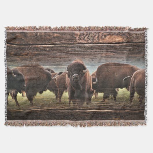 Beautiful Buffalo Herd Decke (Vorderseite)