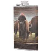 Beautiful Buffalo Herd Flachmann (Links)