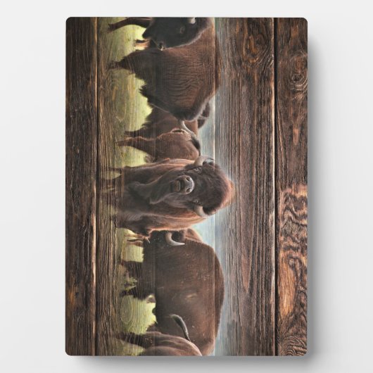 Beautiful Buffalo Herd Fotoplatte (Vorderseite)