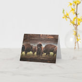 Beautiful Buffalo Herd Karte (Gelbe Blume)