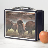 Beautiful Buffalo Herd Metall Brotdose (Beispiel)