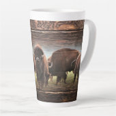 Beautiful Buffalo Herd Milchtasse (Rechte Ecke)