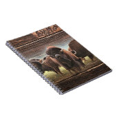Beautiful Buffalo Herd Notizblock (Rechte Seite)