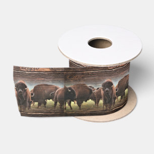Beautiful Buffalo Herd Satinband