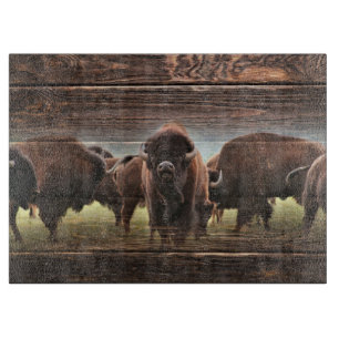 Beautiful Buffalo Herd Schneidebrett