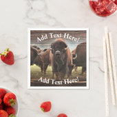 Beautiful Buffalo Herd Serviette (Beispiel)