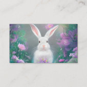 Beautiful Bunny Rabbit Triptych Visitenkarte (Vorderseite)