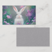 Beautiful Bunny Rabbit Triptych Visitenkarte (Vorne/Hinten)
