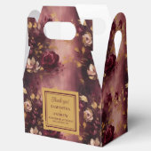 Beautiful Burgund Gold Gastgeschenk Hochzeit Box Geschenkschachtel (Geöffnet)