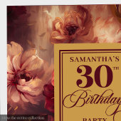 Beautiful Burgundy Blush Gold Wasserfarbe 30. Serviette