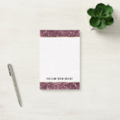 Beautiful Burgundy Red Sparkle Glitzer Post-it Klebezettel (Büro)