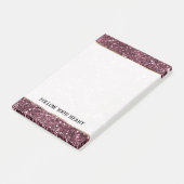 Beautiful Burgundy Red Sparkle Glitzer Post-it Klebezettel (angewinkelt)
