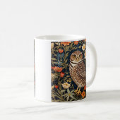 Beautiful Burrowing Owl William Morris Inspiriert Kaffeetasse (VorderseiteRechts)