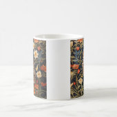 Beautiful Burrowing Owl William Morris Inspiriert Kaffeetasse (Mittel)