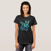 Beautiful Butterflies Summer Graphic Butterfly Pri T-Shirt (Vorne ganz)