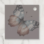 Beautiful Butterfly Brautparty Vielen Dank Geschenkanhänger (Rückseite)