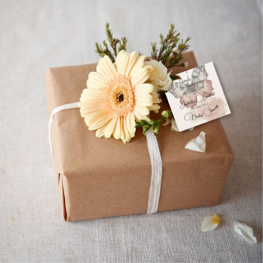 Beautiful Butterfly Brautparty Vielen Dank Geschenkanhänger