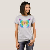 Beautiful Butterfly Farbenfrohe Erneuerbare Freude T-Shirt (Vorne ganz)