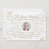 Beautiful Butterfly Foto 12x18 Beileid Vielen Dank Einladung (Rückseite)