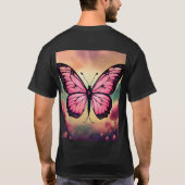 Beautiful Butterfly Graphic T-Shirt – Stylish Natu (Rückseite)