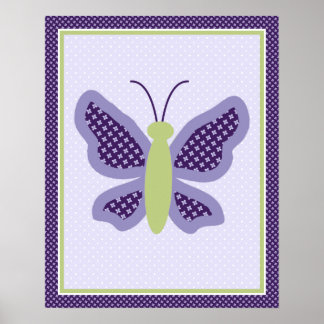 Beautiful Butterfly Kinderzimmer Art Poster