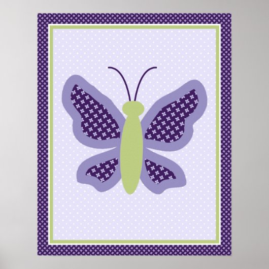 Beautiful Butterfly Kinderzimmer Art Poster (Vorne)