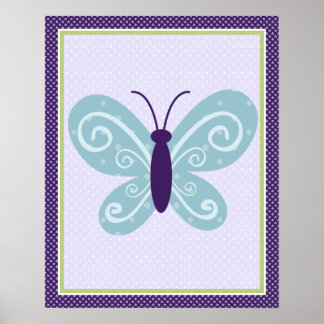Beautiful Butterfly Kinderzimmer Art Poster
