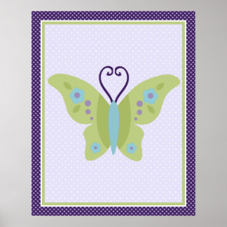 Beautiful Butterfly Kinderzimmer Art Poster