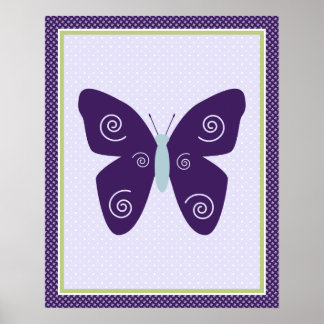 Beautiful Butterfly Kinderzimmer Art Poster