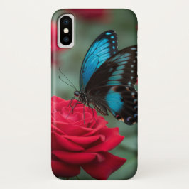 Beautiful Butterfly Red Rose - Case-Mate iPhone Hülle