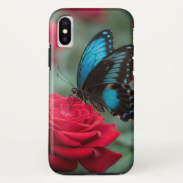 Beautiful Butterfly Red Rose - Case-Mate iPhone Hülle