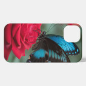 Beautiful Butterfly Red Roses - Stunning iPhone Hülle (Rückseite (Horizontal))