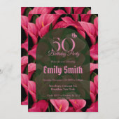 Beautiful Call Lilies Floral 15Th Birthday Party Einladung (Vorne/Hinten)