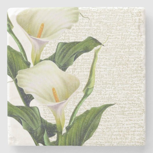 Beautiful Calla Lilies Steinuntersetzer (Vorderseite)
