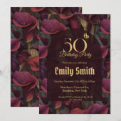 Beautiful CallLilies Aesthetic First Birthday Gift Einladung (Vorne/Hinten)