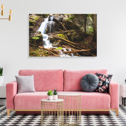 Beautiful Canada Waterfall Leinwand (Insitu (Wohnzimmer))
