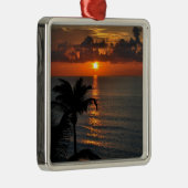 Beautiful Cancun Sunset Ornament Aus Metall (Rechts)