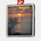 Beautiful Cancun Sunset Ornament Aus Metall (Links)