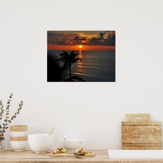 Beautiful Cancun Sunset Poster (Küche)