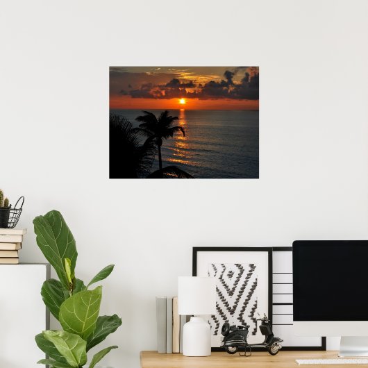 Beautiful Cancun Sunset Poster (Heimbüro)