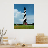 Beautiful Cape Hatteras Lighthouse Außenbanks NC Poster (Küche)