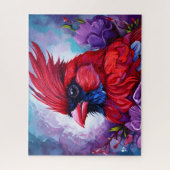 Beautiful Cardinal Bird Puzzle (Vertikal)