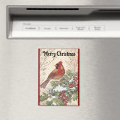 Beautiful Cardinal Christmas Magnet (In Situ (Geschirrspüler))