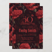 Beautiful Carnation Accent 30Th Birthday Einladung (Vorne/Hinten)