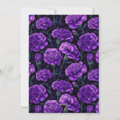 Beautiful Carnation Fantasy 20Th Birthday Einladung (Rückseite)